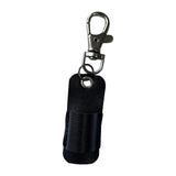 Maxbell Lanyard Pen Holder Portable PU Leather Pen Pouch Holder for Badge Pen Holder Black