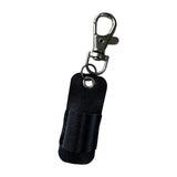 Maxbell Lanyard Pen Holder Portable PU Leather Pen Pouch Holder for Badge Pen Holder Black