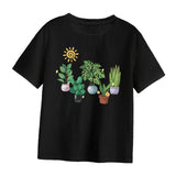 Maxbell Women Printed T Shirt Versatile Short Sleeve Top for Daily Wear Party