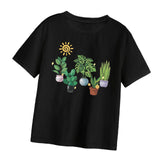 Maxbell Women Printed T Shirt Versatile Short Sleeve Top for Daily Wear Party