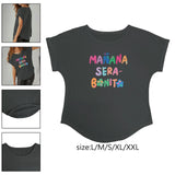 Maxbell Short Sleeve Top Stylish Casual Women Tee for Office Walking Commuting S