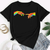 Maxbell Women's T Shirt Breathable Summer Tops Loose Fit Black Comfortable Basic Tee