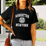 Maxbell Women's T Shirt Sportswear Streetwear Casual Black Fashion Short Sleeve Tops