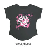 Maxbell Women Printed T Shirt Crew Neck Casual Tee for Walking Party