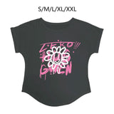 Maxbell Women Printed T Shirt Crew Neck Casual Tee for Walking Party