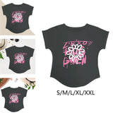 Maxbell Women Printed T Shirt Crew Neck Casual Tee for Walking Party