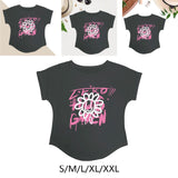 Maxbell Women Printed T Shirt Crew Neck Casual Tee for Walking Party