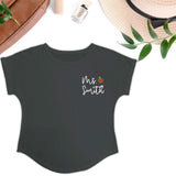 Maxbell Women Printed T Shirt Girls Short Sleeve Top for Daily Wear Climbing Fishing