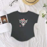 Maxbell Women Printed T Shirt Lady Casual Female Tee Shirts for Hiking Beach Camping