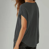 Maxbell Womens T Shirt Stylish Plants Pattern Soft Comfortable Short Sleeve Top