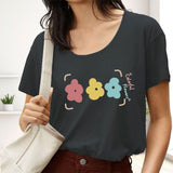 Maxbell Womens Short Sleeve T Shirts Clothes Trendy Comfortable Round Neck Basic Tee