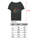 Maxbell Women's T Shirt Short Sleeve Top Crewneck Breathable Letter Printed Clothing