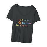 Maxbell Women's T Shirt Short Sleeve Top Crewneck Breathable Letter Printed Clothing