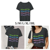 Maxbell Short Sleeve Tops for Women Blouse Tops Trendy Clothes Pullover Streetwear