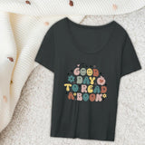 Maxbell Womens T Shirt Streetwear Ladies Round Neck Fashion Simple Basic Tee Clothes