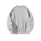 Maxbell Women Sweatshirt Round Neck Long Sleeve Gray Shirt Comfortable Pullover Tops