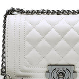 Maxbell Women Shoulder Bag Gifts Elegant Travel Shoulder Bag for Outdoor Travel Work White