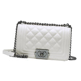 Maxbell Women Shoulder Bag Gifts Elegant Travel Shoulder Bag for Outdoor Travel Work White