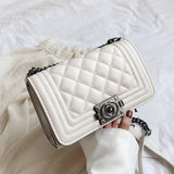 Maxbell Women Shoulder Bag Gifts Elegant Travel Shoulder Bag for Outdoor Travel Work White