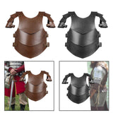 Maxbell Chest Shoulder Harness Shrug Armors for Pirate Party Fancy Dress brown