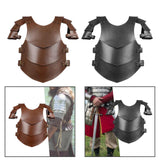 Maxbell Chest Shoulder Harness Shrug Armors for Pirate Party Fancy Dress brown