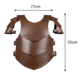 Maxbell Chest Shoulder Harness Shrug Armors for Pirate Party Fancy Dress brown