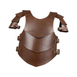 Maxbell Chest Shoulder Harness Shrug Armors for Pirate Party Fancy Dress brown