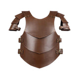 Maxbell Chest Shoulder Harness Shrug Armors for Pirate Party Fancy Dress brown