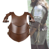 Maxbell Chest Shoulder Harness Shrug Armors for Pirate Party Fancy Dress brown