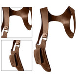 Maxbell PU Leather Hidden Underarm Shoulder Bag Pocket for Cosplay Steampunk Parties Brown