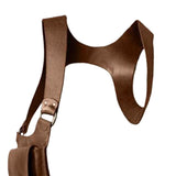 Maxbell PU Leather Hidden Underarm Shoulder Bag Pocket for Cosplay Steampunk Parties Brown