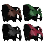 Maxbell Medieval Chest Shoulder Harness Buckles for Halloween Fancy Dress Masquerade Black