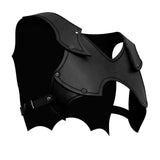 Maxbell Medieval Chest Shoulder Harness Buckles for Halloween Fancy Dress Masquerade Black