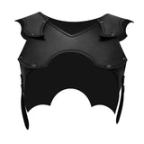 Maxbell Medieval Chest Shoulder Harness Buckles for Halloween Fancy Dress Masquerade Black