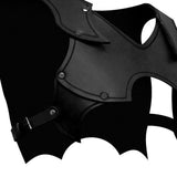 Maxbell Medieval Chest Shoulder Harness Buckles for Halloween Fancy Dress Masquerade Black