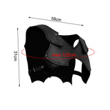 Maxbell Medieval Chest Shoulder Harness Buckles for Halloween Fancy Dress Masquerade Black