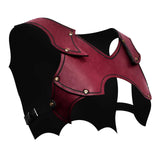 Maxbell Medieval Chest Shoulder Harness Buckles for Halloween Fancy Dress Masquerade Red