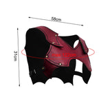 Maxbell Medieval Chest Shoulder Harness Buckles for Halloween Fancy Dress Masquerade Red