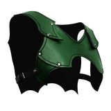 Maxbell Medieval Chest Shoulder Harness Buckles for Halloween Fancy Dress Masquerade Green