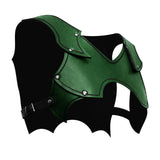 Maxbell Medieval Chest Shoulder Harness Buckles for Halloween Fancy Dress Masquerade Green