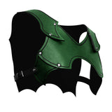 Maxbell Medieval Chest Shoulder Harness Buckles for Halloween Fancy Dress Masquerade Green