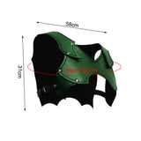 Maxbell Medieval Chest Shoulder Harness Buckles for Halloween Fancy Dress Masquerade Green