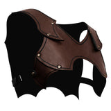 Maxbell Medieval Chest Shoulder Harness Buckles for Halloween Fancy Dress Masquerade Dark Brown
