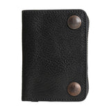 Maxbell Men Wallet Short Wallet Lightweight Card Holder for Husband Father Commuting Black