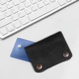 Maxbell Men Wallet Short Wallet Lightweight Card Holder for Husband Father Commuting Black