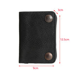 Maxbell Men Wallet Short Wallet Lightweight Card Holder for Husband Father Commuting Black