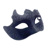 Maxbell Half Face Mask Cosplay Prom Mask Masquerade Mask for Club Halloween Festival Black