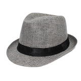 Maxbell Kids Straw Hat Trendy Portable Sunscreen Hat for Outdoor Commuting Festivals Gray