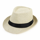 Maxbell Kids Straw Hat Trendy Portable Sunscreen Hat for Outdoor Commuting Festivals Beige