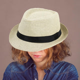 Maxbell Kids Straw Hat Trendy Portable Sunscreen Hat for Outdoor Commuting Festivals Beige